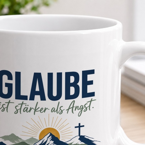 Tasse »Glaube ist stärker als Angst.«