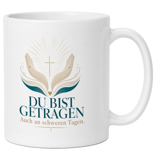 Tasse »Du bist getragen Auch an schweren Tagen.«