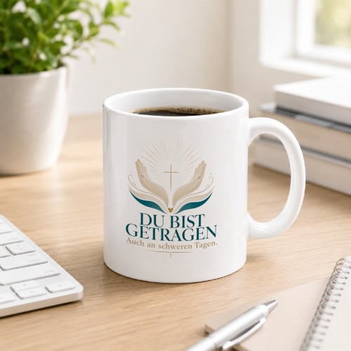 Tasse »Du bist getragen Auch an schweren Tagen.«
