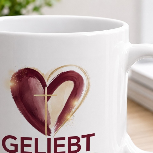 Tasse »Geliebt Nicht wegen deiner Leistung.«