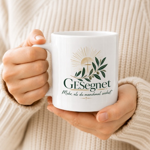 Tasse »Gesegnet Mehr, als du manchmal siehst.«