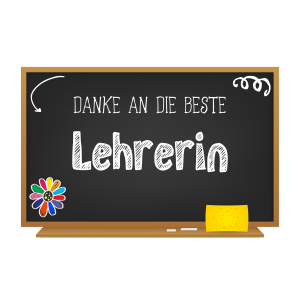 Tasse "Danke an die beste Lehrerin!"