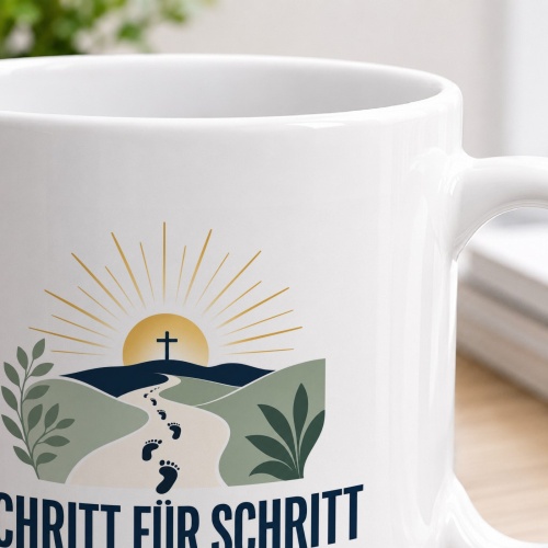 Tasse »Schritt für Schritt im Vertrauen auf Gott.«