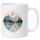 Tasse mit Berglandschaft