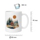 Tasse mit Waldhaus-Motiv
