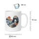 Tasse mit Küstenlandschaft