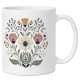 Tasse mit Blumenillustration