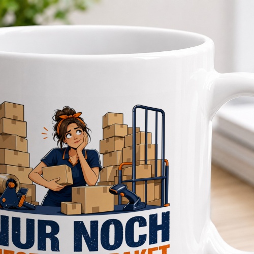 Tasse »Nur noch dieses eine Paket«