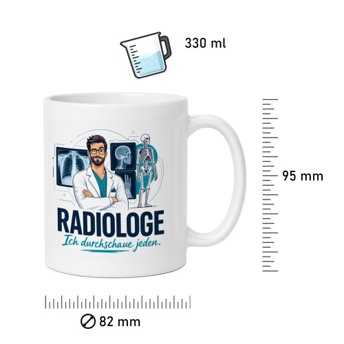 Tasse »Radiologe Ich durchschau jeden.«