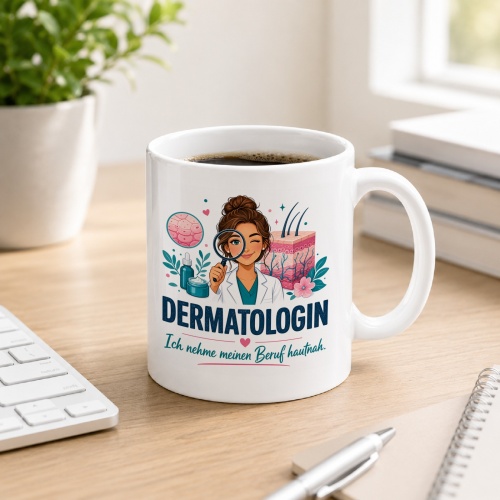 Tasse »Dermatologin Ich nehme meinen Beruf hautnah.«