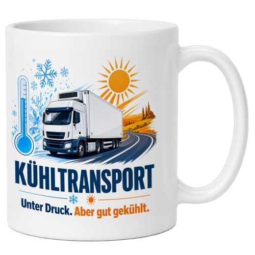 Tasse »Kühltransport Unter Druck. Aber gut...