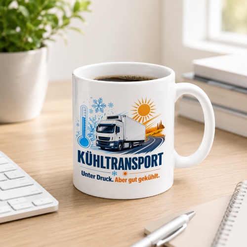 Tasse »Kühltransport Unter Druck. Aber gut...