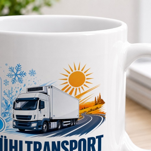 Tasse »Kühltransport Unter Druck. Aber gut gekühlt.«