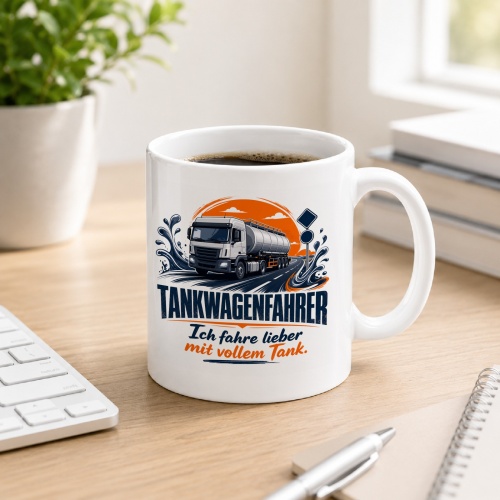 Tasse »Tankwagenfahrer Ich fahre lieber mit vollem...
