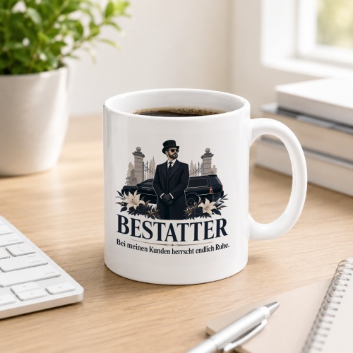 Tasse »Bestatter Bei meinen Kunden herrscht endlich...