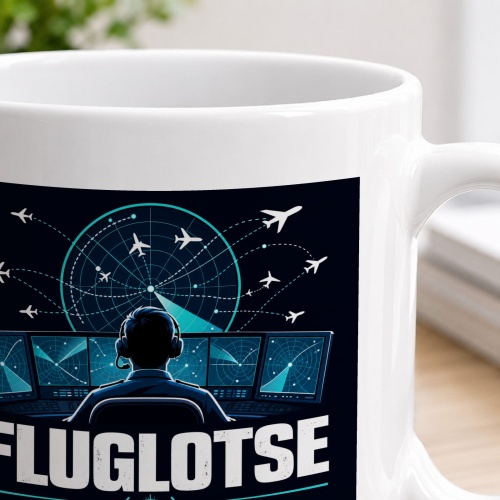 Tasse »Fluglotse Ich behalte den Überblick.«