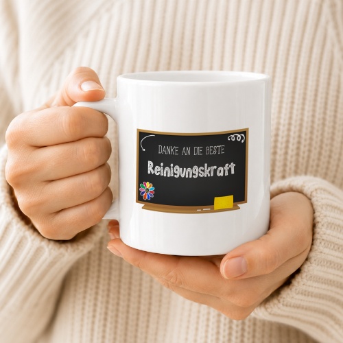Tasse »Danke an die beste Reinigungskraft!«