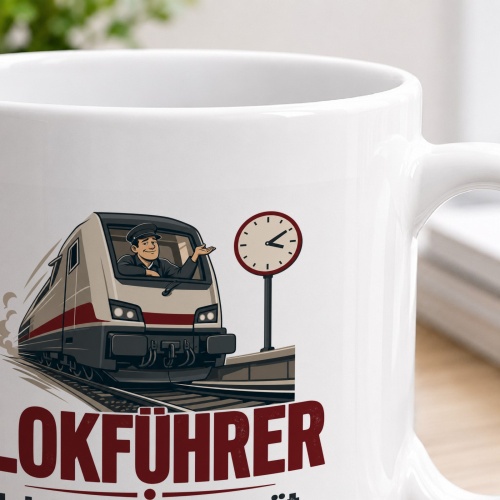 Tasse »Lokführer Ich bin nicht zu spät.«
