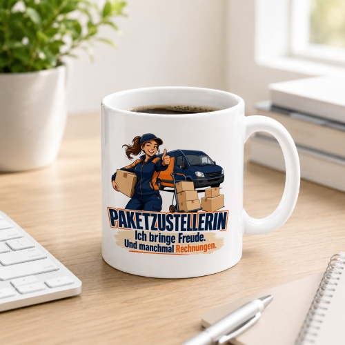 Tasse »Paketzustellerin«