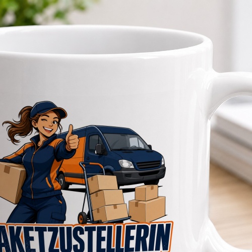 Tasse »Paketzustellerin«