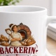 Tasse »Bäckerin Ich stehe auf, bevor der Teig es tut.«