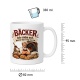 Tasse »Bäcker Ich stehe auf, bevor der Teig es tut.«