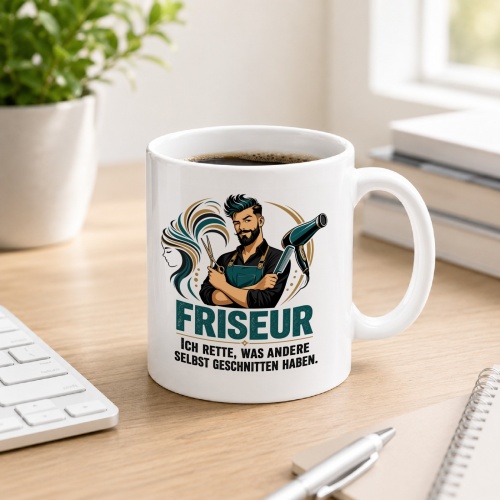 Tasse »Ich rette, was andere selbst geschnitten...