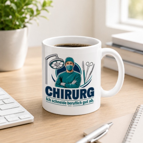Tasse »Chirurg Ich schneide beruflich gut ab.«