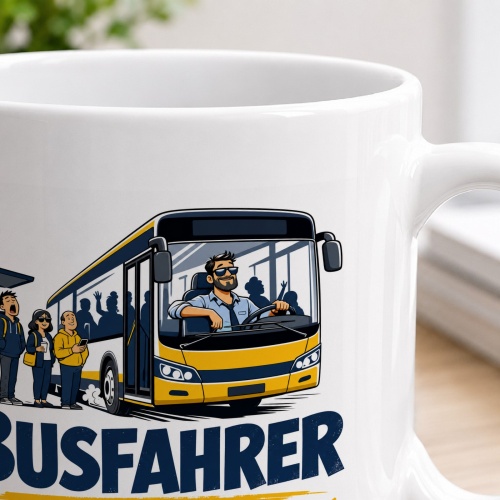 Tasse »Busfahrer Ich bringe alle weiter. Auch montags.«