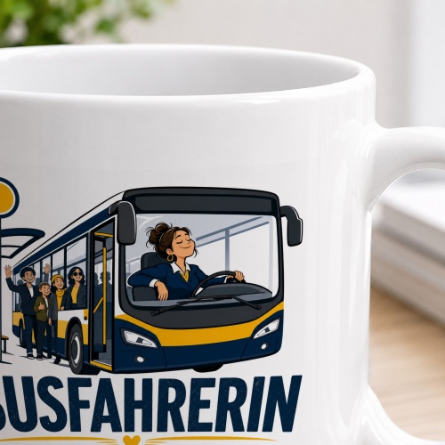 Tasse »Busfahrerin Ich bringe alle weiter. Auch montags.«