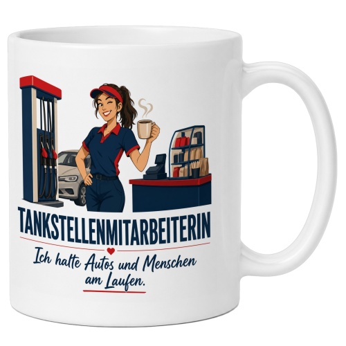 Tasse »Tankstellenmitarbeiterin«