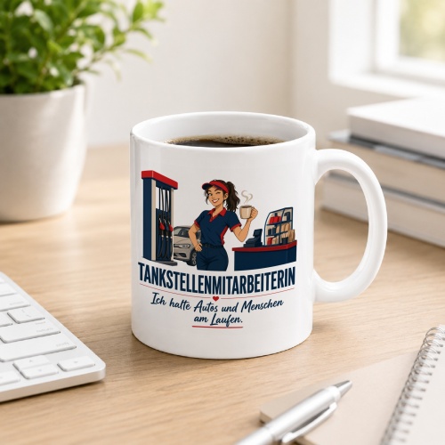 Tasse »Tankstellenmitarbeiterin«