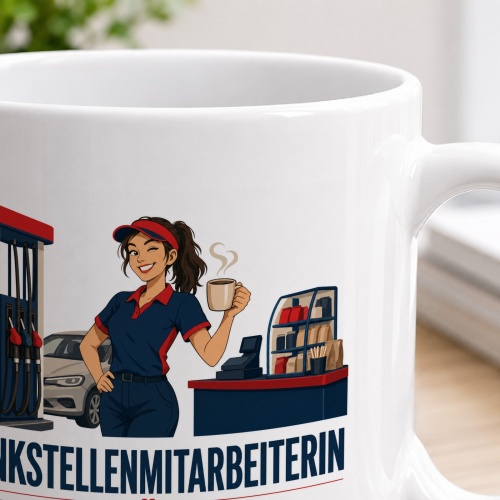 Tasse »Tankstellenmitarbeiterin«