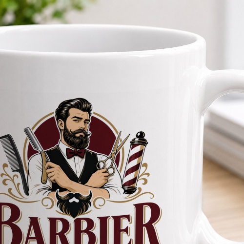 Tasse »Barbier Ich kürze Bärte, nicht Gespräche.«