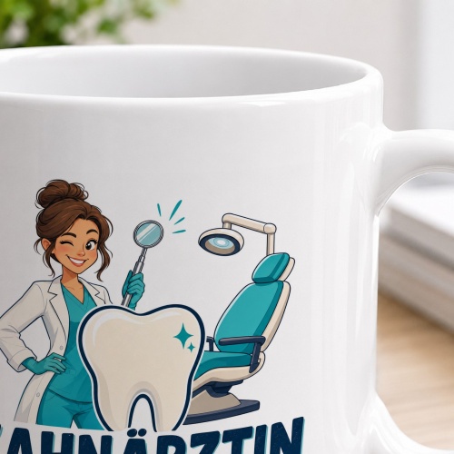 Tasse »Zahnärztin Ich bohre nach. Beruflich.«