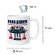 Tasse »Fahrlehrer Ich bleibe ruhig. Mein Sitz hat Pedale.«