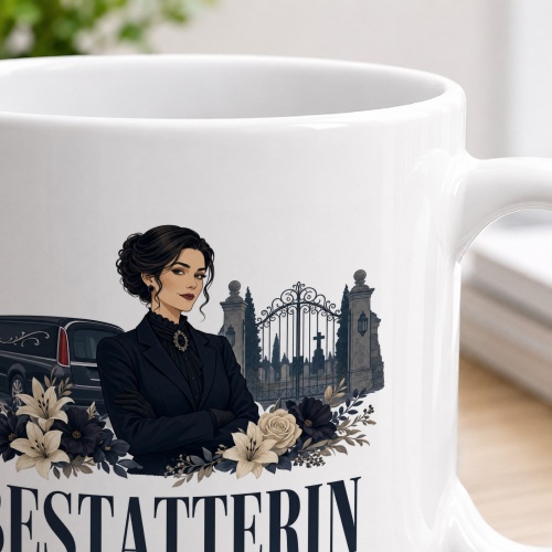 Tasse »Bestatterin Ich plane den wirklich letzten Termin.«