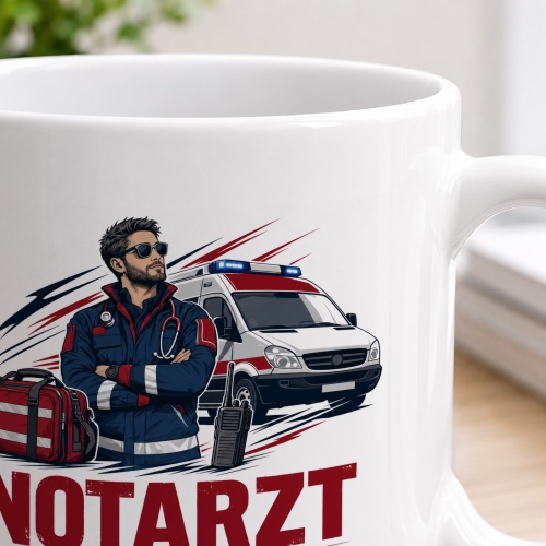 Tasse »Notarzt wenn Ruhe herrscht, stimmt etwas nicht.«