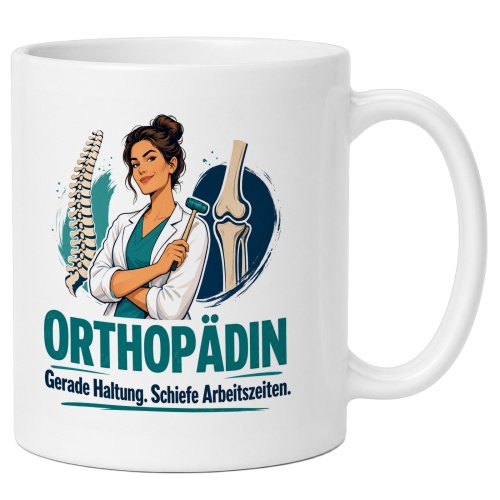 Tasse »Orthopädin Gerade Haltung. Schiefe...