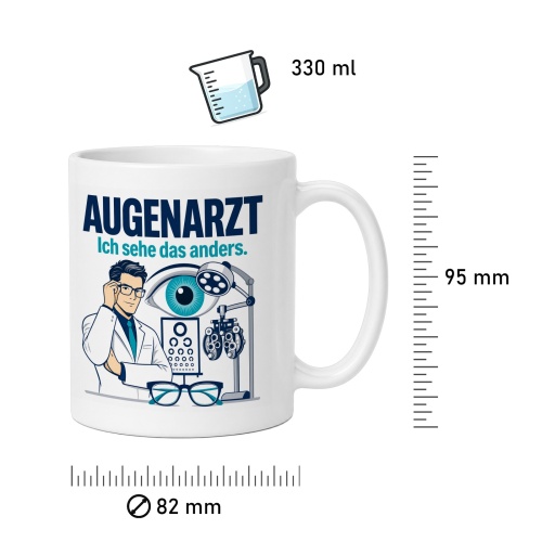 Tasse »Augenarzt Ich sehe das anders.«