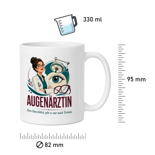 Tasse »Augenärztin Den Durchblick gibt es nur nach Termin.«