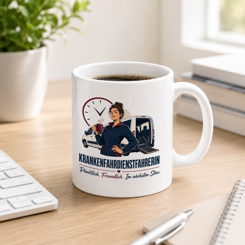 Tasse »Krankenfahrdienstfahrerin«