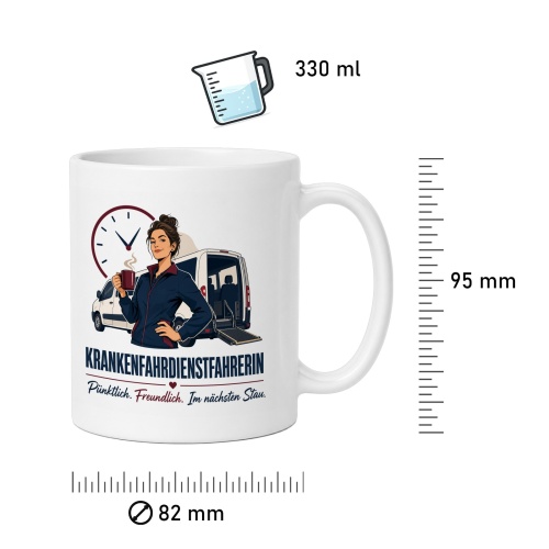 Tasse »Krankenfahrdienstfahrerin«