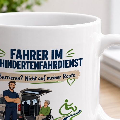Tasse »Fahrer im Behindertenfahrdienst«