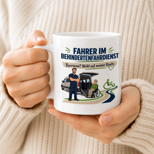 Tasse »Fahrer im Behindertenfahrdienst«