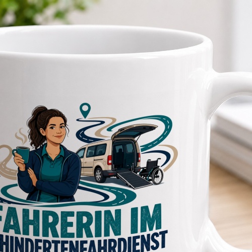 Tasse »Fahrerin im Behindertenfahrdienst«