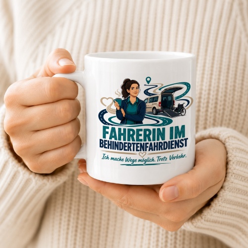Tasse »Fahrerin im Behindertenfahrdienst«