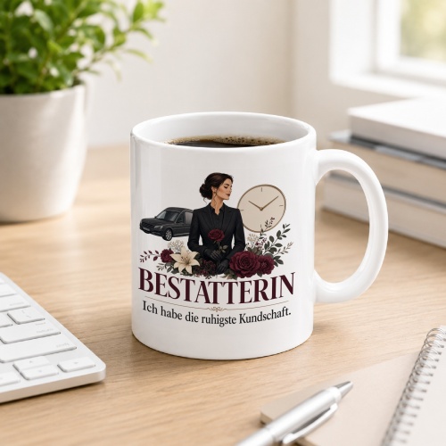Tasse »Bestatterin Ich habe die ruhigste...
