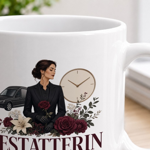 Tasse »Bestatterin Ich habe die ruhigste Kundschaft.«