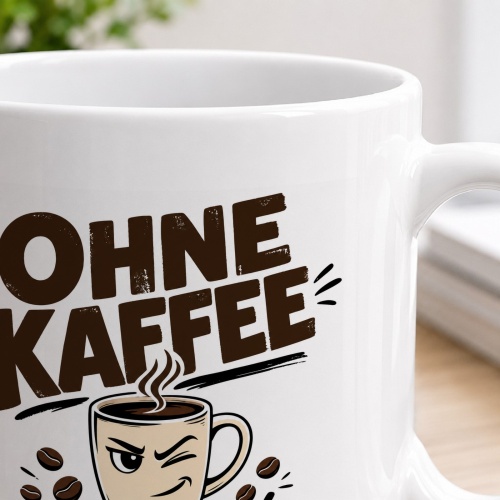 Tasse »Ohne Kaffee ohne mich.«